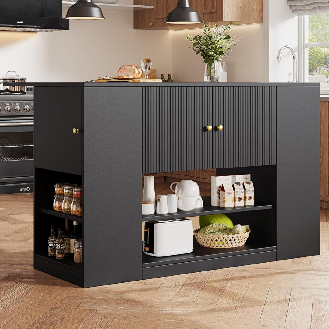Wohnschrank Moderne Kucheninsel, Kuchenschrank, buffetschrank, Kuchenschrank schwarz