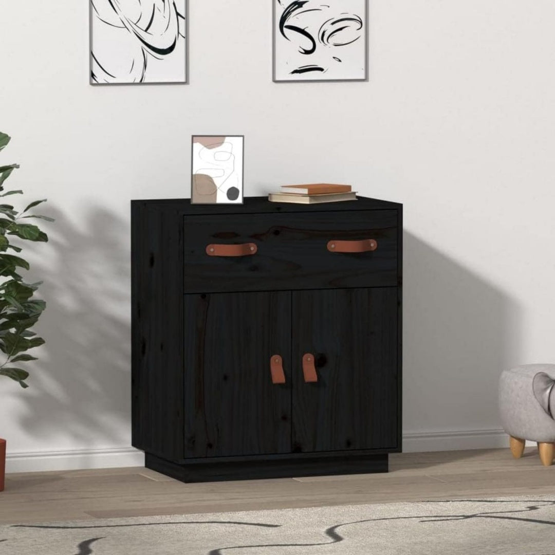 Aufbewahrungsschrank mit Tueren 30 x 40 x 40 Millimeter schwarz