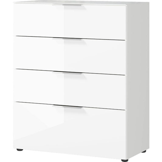 Aufbewahrungskommode mit Schubladen mit Metallgestell weiss