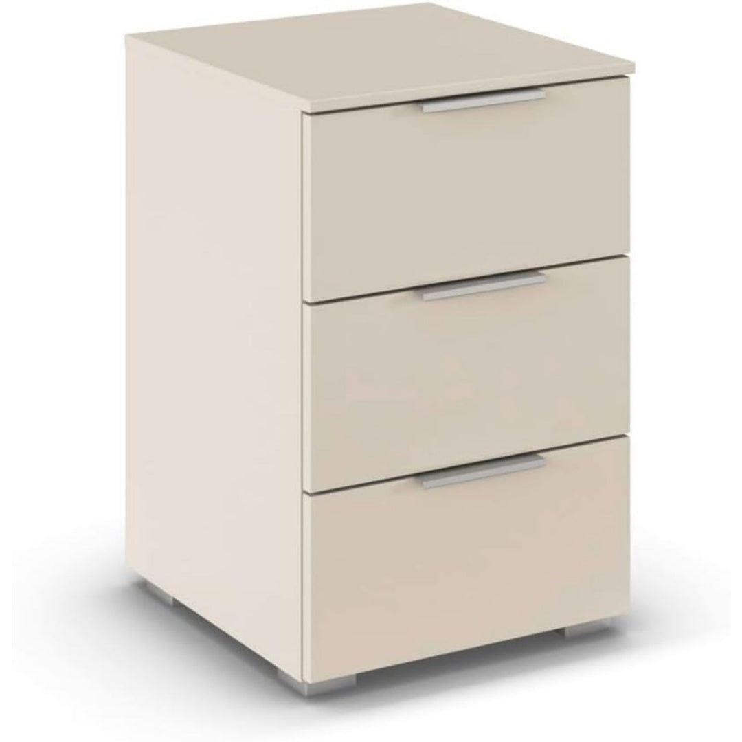 mit Schubladen nachtkonsole mit Stauraum beige