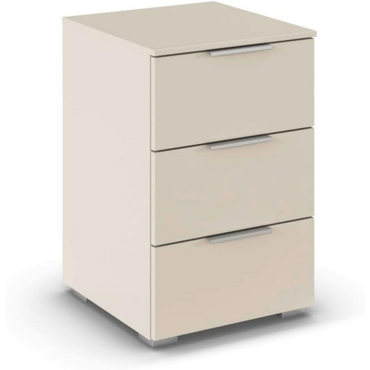 mit Schubladen nachtkonsole mit Stauraum beige