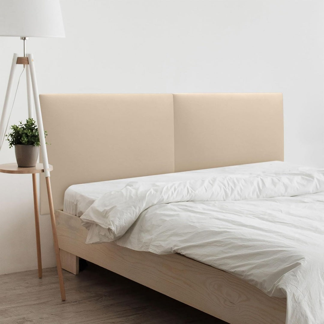 Funktionstisch mit Tueren mit LED Beleuchtung beige