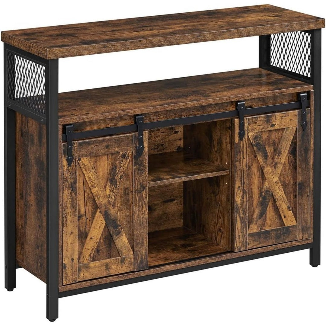 Aufbewahrungsschrank TOMYEUS Anrichte -Sideboard -Kuchenschrank Lagerschrank schwarz