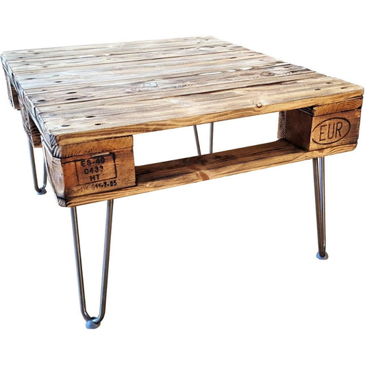 Couchtisch mit Tueren im Industrial Stil natur