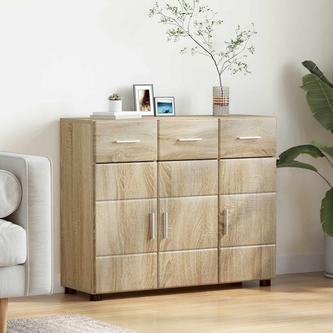 Kommode Sideboard Florin Holzwerkstoff Sonoma-Eiche eiche