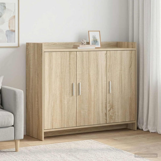 Kommode Sideboard Sonoma-Eiche Holzwerkstoff Turen, Regalen, eiche