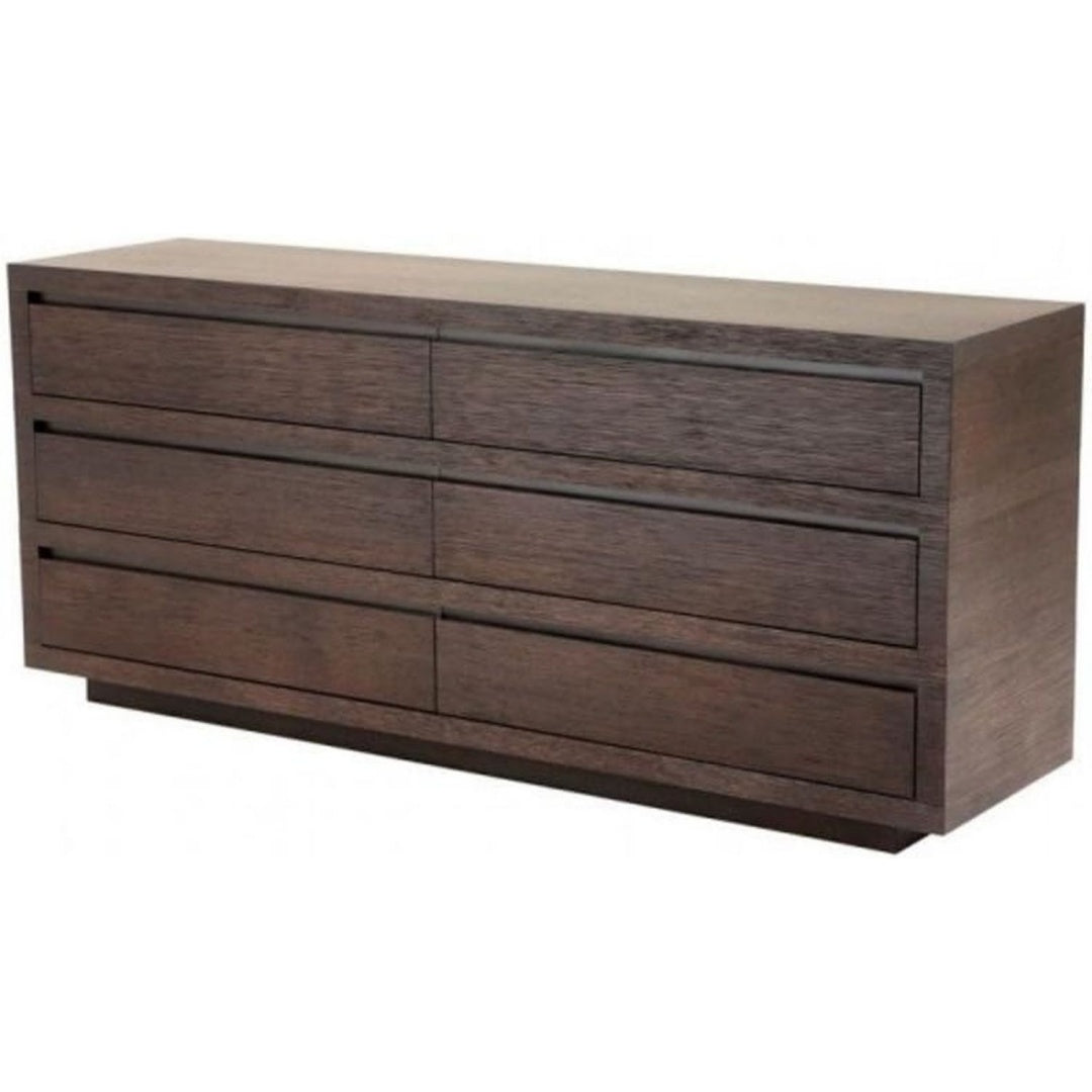 Stauraumschrank mit Schubladen braun