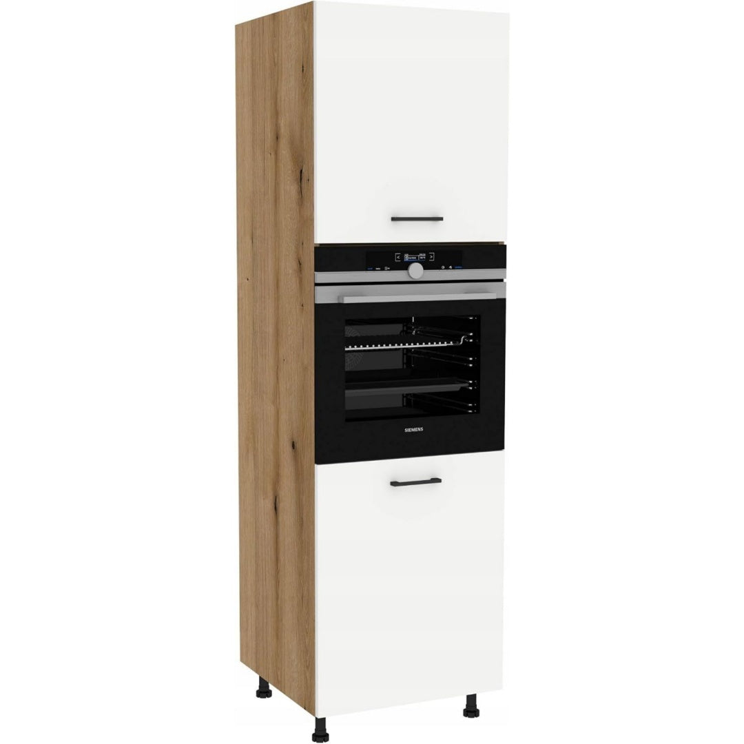 Stauraumschrank mit Tueren 60 x 207 x 58 cm schwarz
