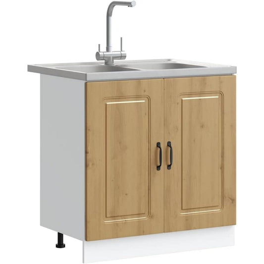 Stauraumschrank Kuchenschrank Kalmar Artisan-Eiche eiche