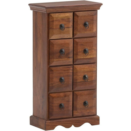Schubladenschrank Woodkings Kommode Merlow massiver Akazie schwarz